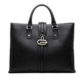 グッチ トートバッグ ハンドバッグ 130994 ブラック レザー メンズ GUCCI 【中古】